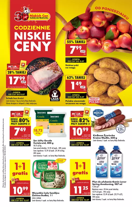 Biedronka - gazetka promocyjna Od poniedziałku, Z ladą tradycyjną od poniedziałku 07.07 do niedzieli 13.07