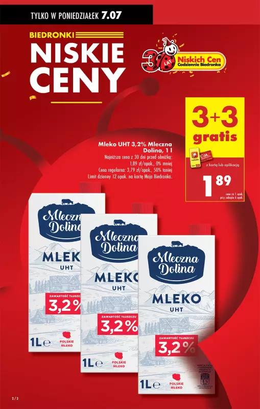 Biedronka - gazetka promocyjna Od poniedziałku, Z ladą tradycyjną   - strona 2