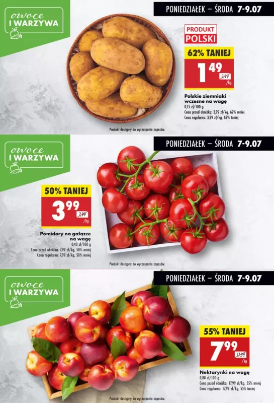 Biedronka - gazetka promocyjna Biedronkowe oszczędności od poniedziałku 07.07 do środy 09.07 - strona 3