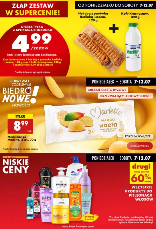 Biedronka - gazetka promocyjna Biedronkowe oszczędności od poniedziałku 07.07 do środy 09.07 - strona 8