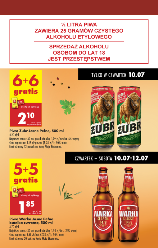 Biedronka - gazetka promocyjna Od czwartku od czwartku 10.07 do środy 16.07 - strona 7