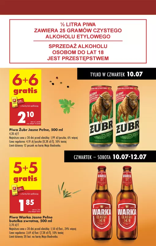 Biedronka - gazetka promocyjna Od czwartku od czwartku 10.07 do środy 16.07 - strona 7