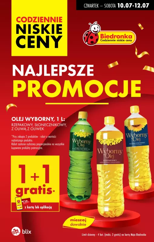 Biedronka - gazetka promocyjna Najlepsze promocje!  