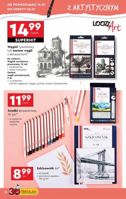 Biedronka - gazetka promocyjna Okazje tygodnia od 14.07 od poniedziałku 14.07 do środy 30.07 - strona 18