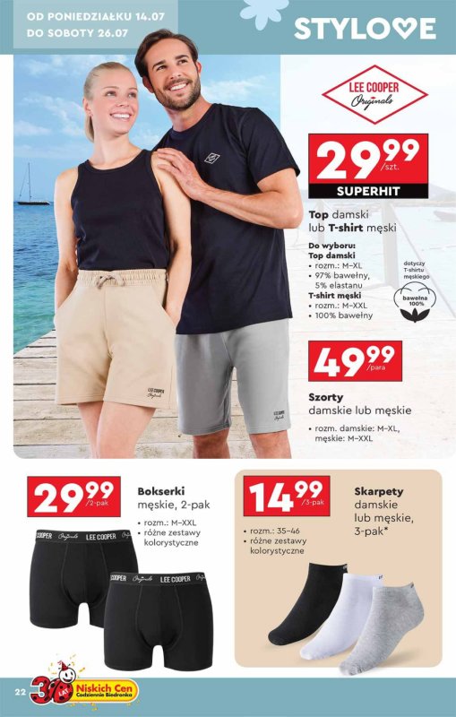 Biedronka - gazetka promocyjna Okazje tygodnia od 14.07 od poniedziałku 14.07 do środy 30.07 - strona 22