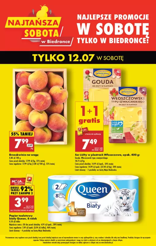 Biedronka - gazetka promocyjna Najtańsza sobota  