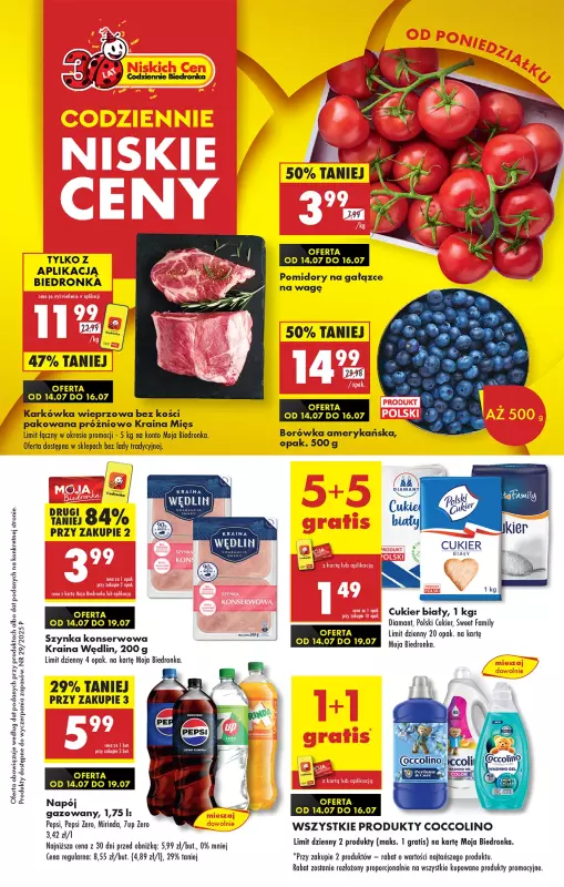 Biedronka - gazetka promocyjna Od poniedziałku  