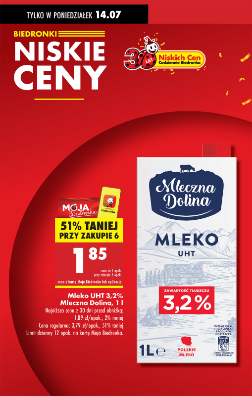 Biedronka - gazetka promocyjna Od poniedziałku od poniedziałku 14.07 do niedzieli 20.07 - strona 2