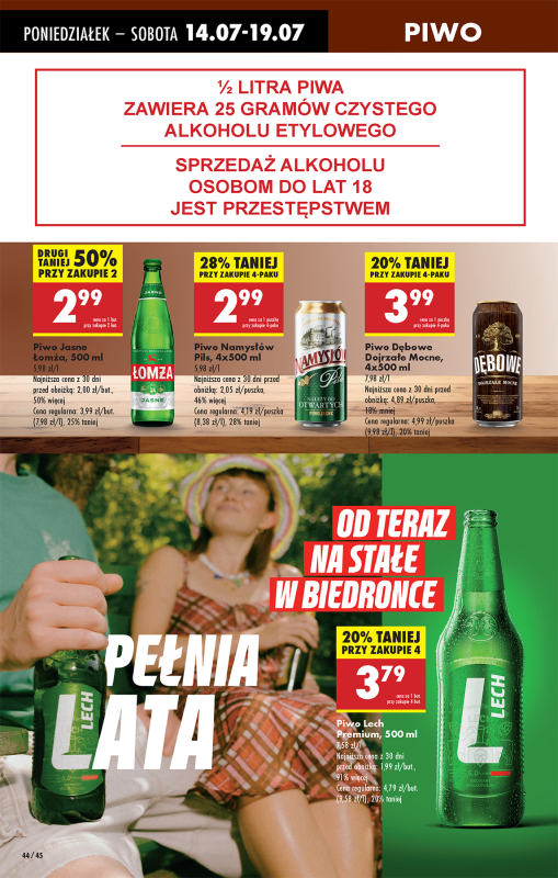 Biedronka - gazetka promocyjna Od poniedziałku, Z ladą tradycyjną od poniedziałku 14.07 do niedzieli 20.07 - strona 50