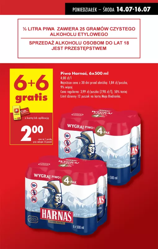 Biedronka - gazetka promocyjna Od poniedziałku, Z ladą tradycyjną od poniedziałku 14.07 do niedzieli 20.07 - strona 15