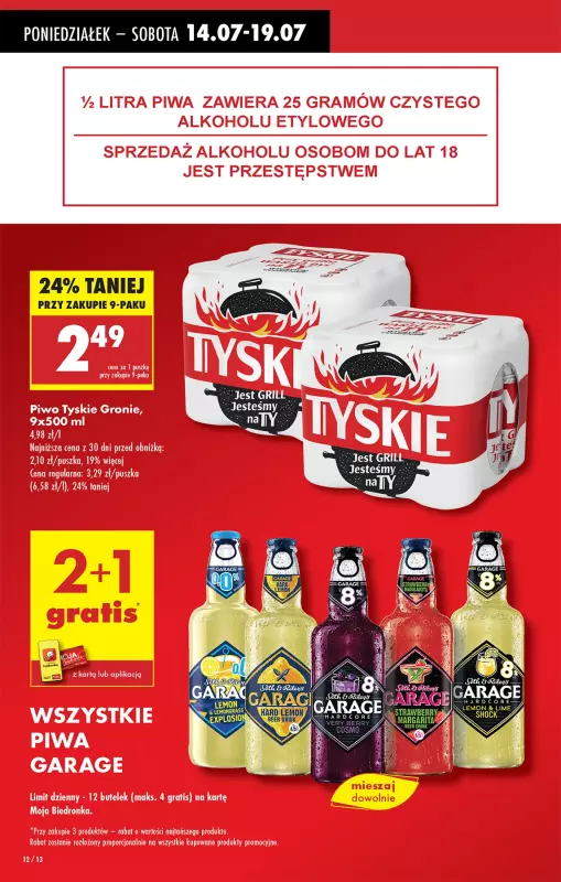 Biedronka - gazetka promocyjna Od poniedziałku, Z ladą tradycyjną od poniedziałku 14.07 do niedzieli 20.07 - strona 14