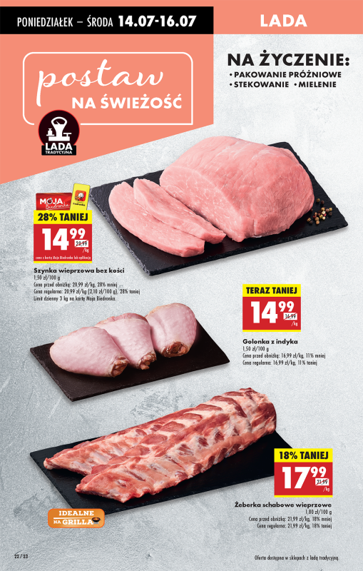 Biedronka - gazetka promocyjna Od poniedziałku, Z ladą tradycyjną od poniedziałku 14.07 do niedzieli 20.07 - strona 26