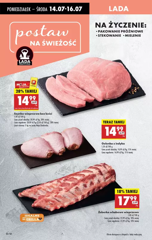 Biedronka - gazetka promocyjna Od poniedziałku, Z ladą tradycyjną od poniedziałku 14.07 do niedzieli 20.07 - strona 26