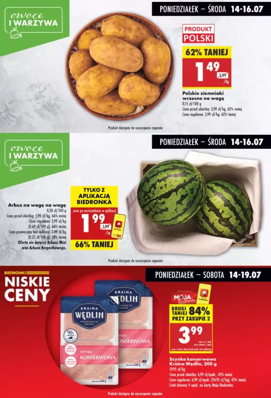 Biedronka - gazetka promocyjna Biedronkowe oszczędności od poniedziałku 14.07 do środy 16.07 - strona 5