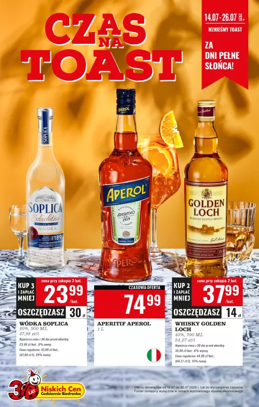 Biedronka - gazetka promocyjna Czas na toast  