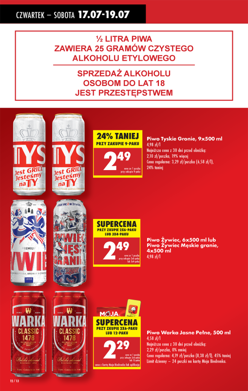 Biedronka - gazetka promocyjna Od czwartku, Z ladą tradycyjną od czwartku 17.07 do środy 23.07 - strona 14