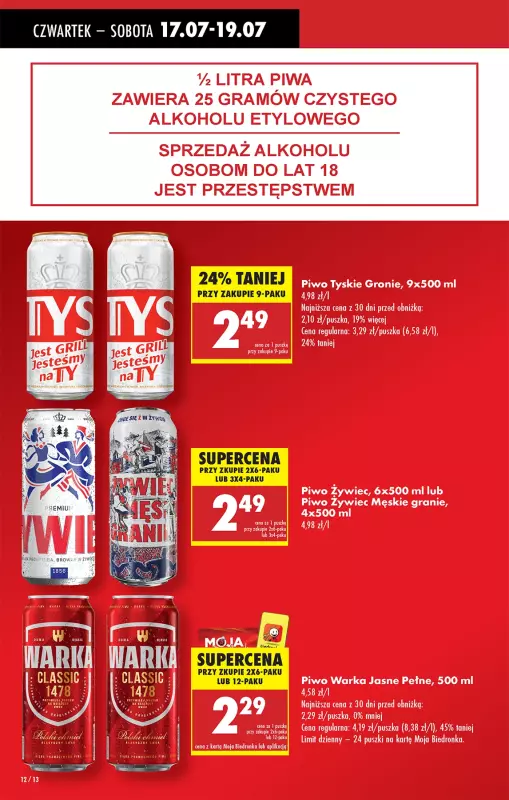 Biedronka - gazetka promocyjna Od czwartku, Z ladą tradycyjną od czwartku 17.07 do środy 23.07 - strona 14