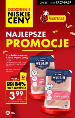 Biedronka - gazetka promocyjna Najlepsze promocje! od czwartku 17.07 do soboty 19.07