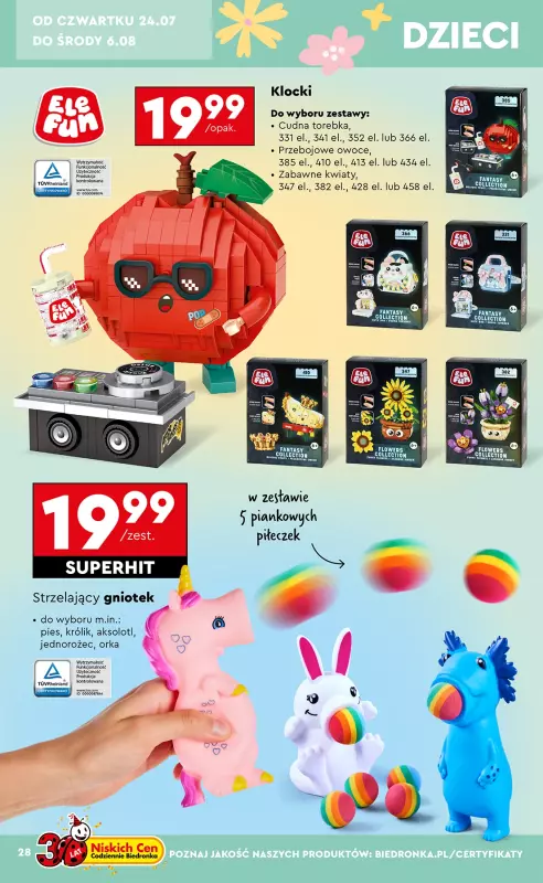 Biedronka - gazetka promocyjna Okazje tygodnia od 21.07 od poniedziałku 21.07 do środy 06.08 - strona 30