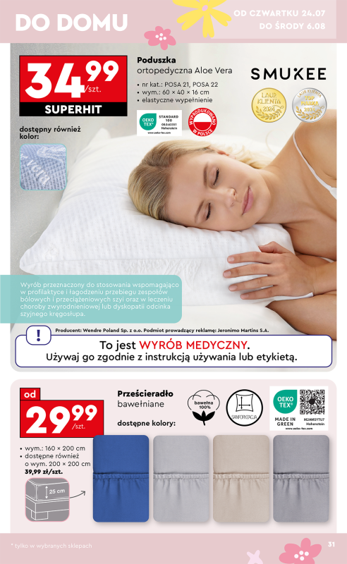 Biedronka - gazetka promocyjna Okazje tygodnia od 21.07 od poniedziałku 21.07 do środy 06.08 - strona 33