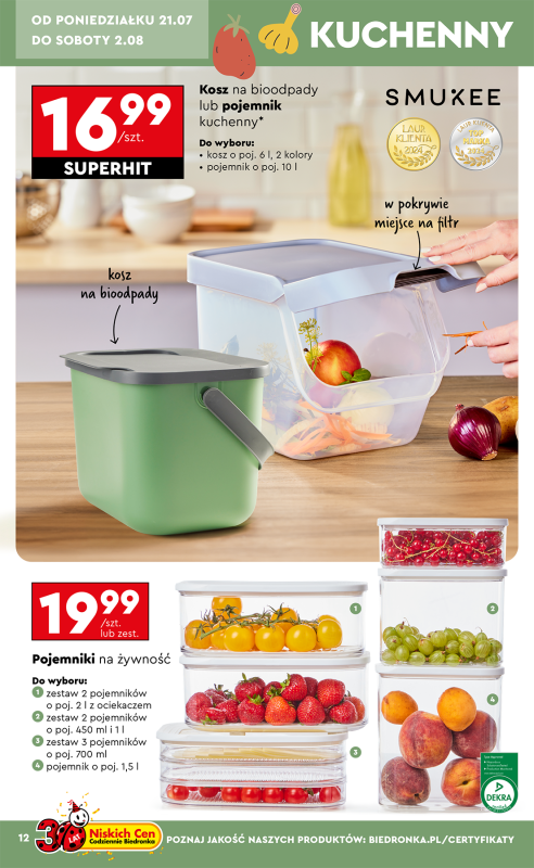 Biedronka - gazetka promocyjna Okazje tygodnia od 21.07 od poniedziałku 21.07 do środy 06.08 - strona 14