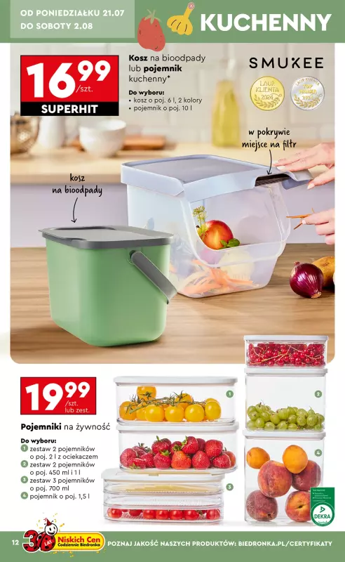 Biedronka - gazetka promocyjna Okazje tygodnia od 21.07 od poniedziałku 21.07 do środy 06.08 - strona 14