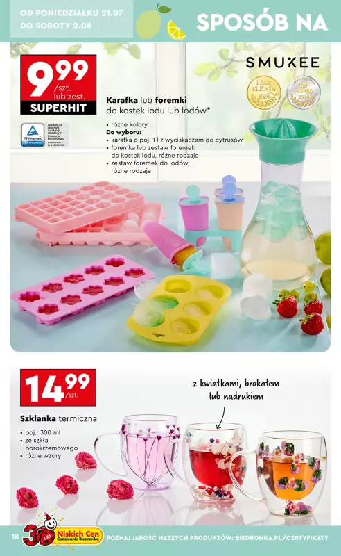 Biedronka - gazetka promocyjna Okazje tygodnia od 21.07 od poniedziałku 21.07 do środy 06.08 - strona 20