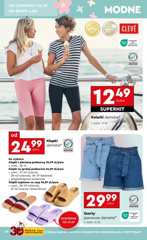 Biedronka - gazetka promocyjna Okazje tygodnia od 21.07 od poniedziałku 21.07 do środy 06.08 - strona 38
