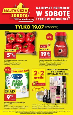 Biedronka - gazetka promocyjna Najtańsza sobota od soboty 19.07 do soboty 19.07