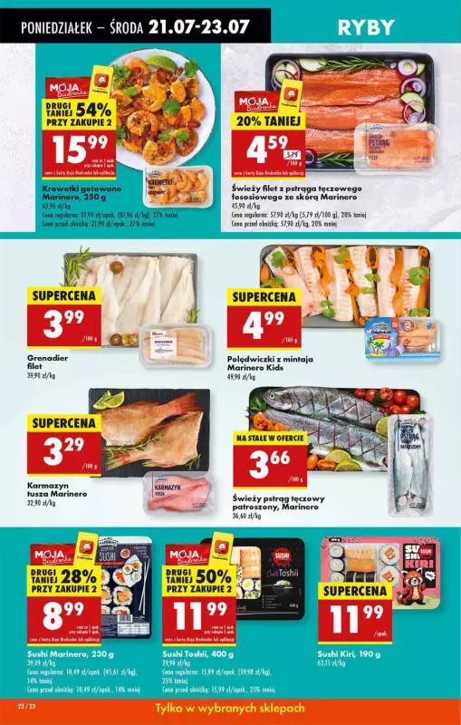 Biedronka - gazetka promocyjna Od poniedziałku od poniedziałku 21.07 do niedzieli 27.07 - strona 22