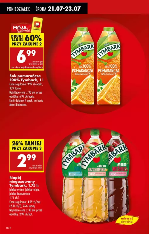 Biedronka - gazetka promocyjna Od poniedziałku od poniedziałku 21.07 do niedzieli 27.07 - strona 10