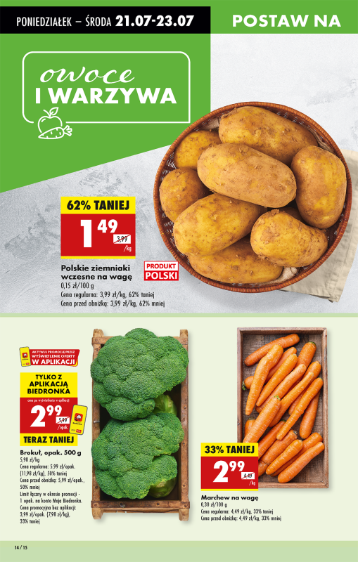 Biedronka - gazetka promocyjna Od poniedziałku, Z ladą tradycyjną od poniedziałku 21.07 do niedzieli 27.07 - strona 20