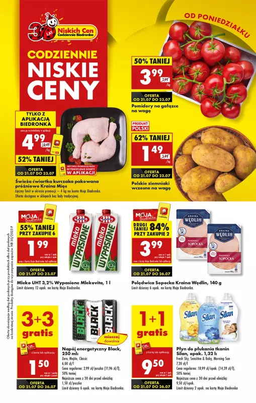 Biedronka - gazetka promocyjna Od poniedziałku, Z ladą tradycyjną od poniedziałku 21.07 do niedzieli 27.07