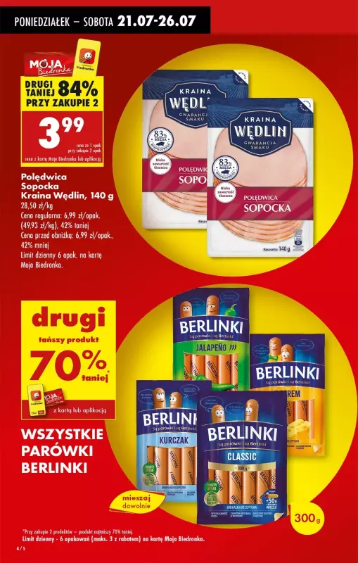 Biedronka - gazetka promocyjna Od poniedziałku, Z ladą tradycyjną od poniedziałku 21.07 do niedzieli 27.07 - strona 10