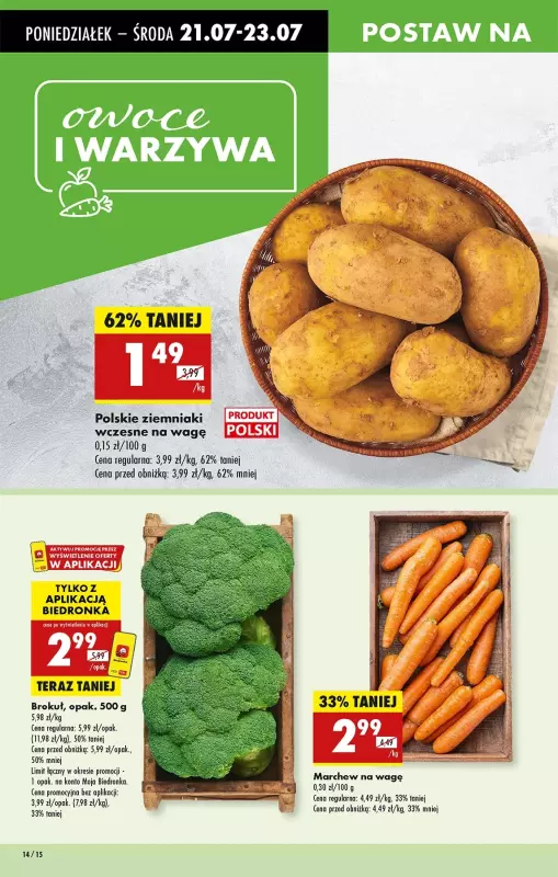 Biedronka - gazetka promocyjna Od poniedziałku, Z ladą tradycyjną od poniedziałku 21.07 do niedzieli 27.07 - strona 20