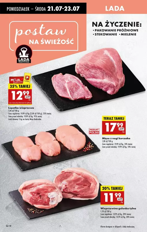Biedronka - gazetka promocyjna Od poniedziałku, Z ladą tradycyjną od poniedziałku 21.07 do niedzieli 27.07 - strona 26