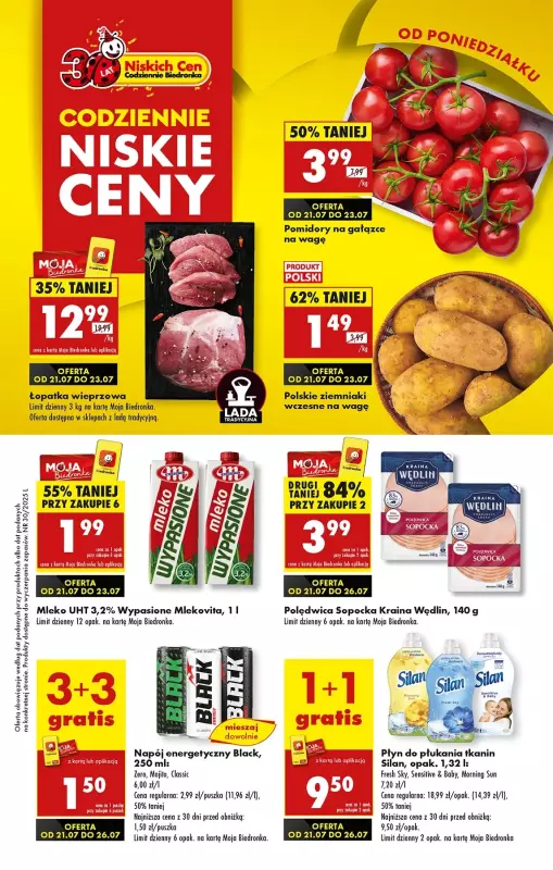 Biedronka - gazetka promocyjna Od poniedziałku, Z ladą tradycyjną od poniedziałku 21.07 do niedzieli 27.07
