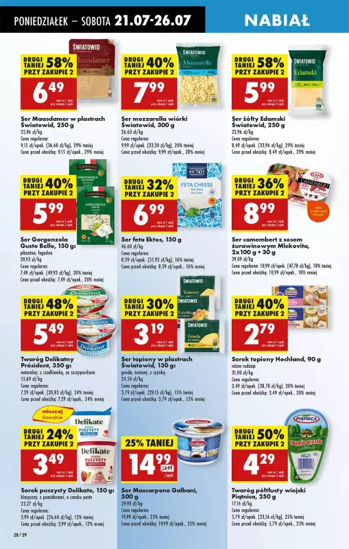 Biedronka - gazetka promocyjna Od poniedziałku, Z ladą tradycyjną od poniedziałku 21.07 do niedzieli 27.07 - strona 40
