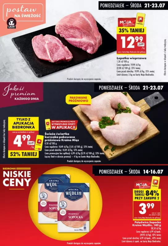 Biedronka - gazetka promocyjna Biedronkowe oszczędności od poniedziałku 21.07 do czwartku 24.07 - strona 4