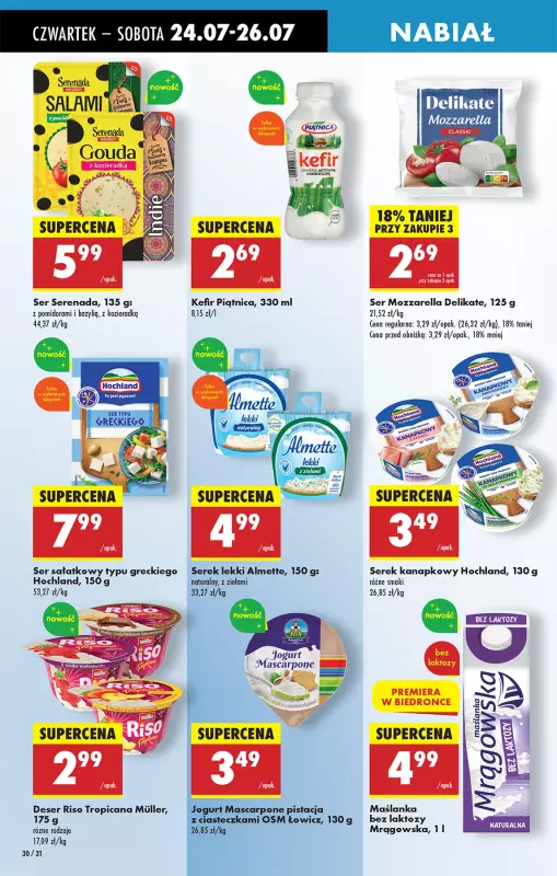 Biedronka - gazetka promocyjna Od czwartku od czwartku 24.07 do środy 30.07 - strona 42