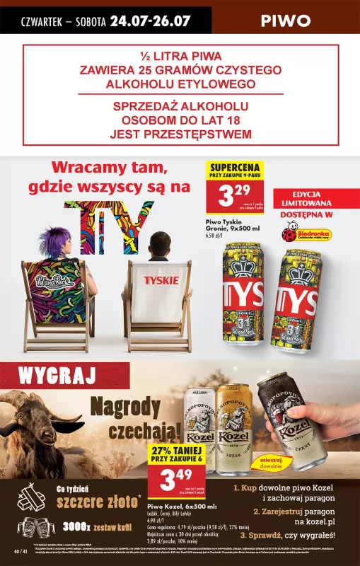 Biedronka - gazetka promocyjna Od czwartku od czwartku 24.07 do środy 30.07 - strona 58