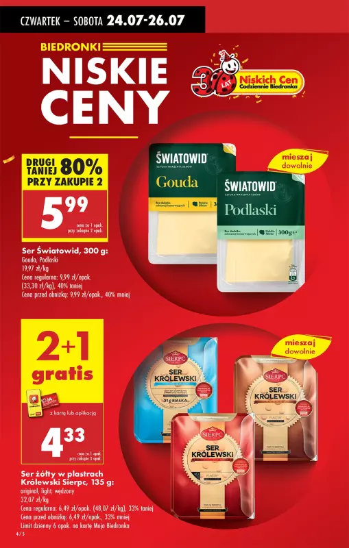Biedronka - gazetka promocyjna Od czwartku od czwartku 24.07 do środy 30.07 - strona 6