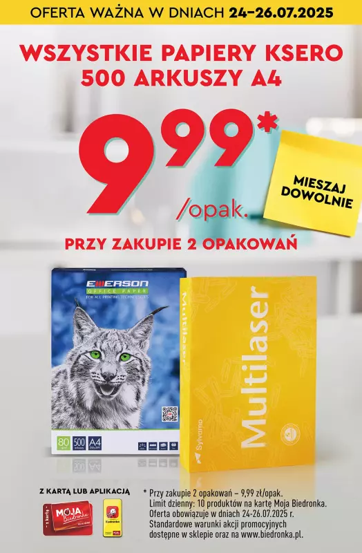 Biedronka - gazetka promocyjna Promocje z kartą Moja Biedronka! od czwartku 24.07 do soboty 26.07 - strona 10