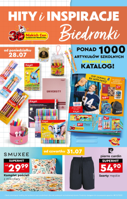 Biedronka - gazetka promocyjna Okazje tygodnia od 28.07 od poniedziałku 28.07 do środy 13.08