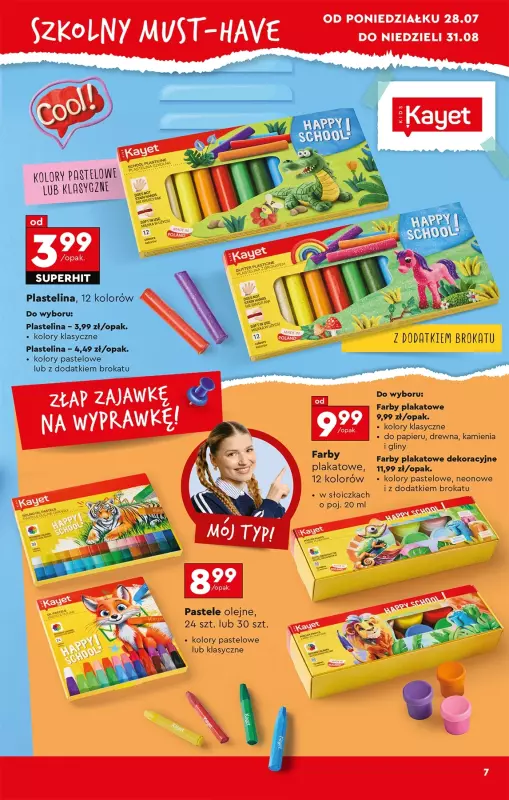 Biedronka - gazetka promocyjna Okazje tygodnia od 28.07 od poniedziałku 28.07 do środy 13.08 - strona 9