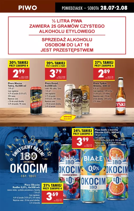 Biedronka - gazetka promocyjna Od poniedziałku od poniedziałku 28.07 do niedzieli 03.08 - strona 63