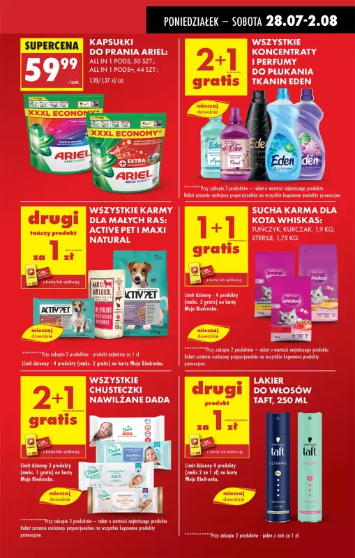 Biedronka - gazetka promocyjna Od poniedziałku od poniedziałku 28.07 do niedzieli 03.08 - strona 19