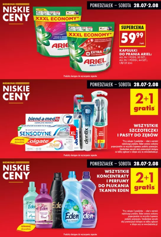 Biedronka - gazetka promocyjna Biedronkowe oszczędności od poniedziałku 28.07 do środy 30.07 - strona 8