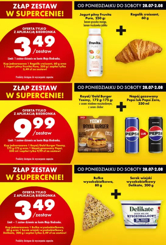 Biedronka - gazetka promocyjna Biedronkowe oszczędności od poniedziałku 28.07 do środy 30.07 - strona 9