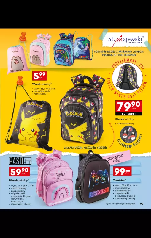 Biedronka - gazetka promocyjna Oferta Back To School - Złap zajawkę na wyprawkę!  do niedzieli 31.08 - strona 99